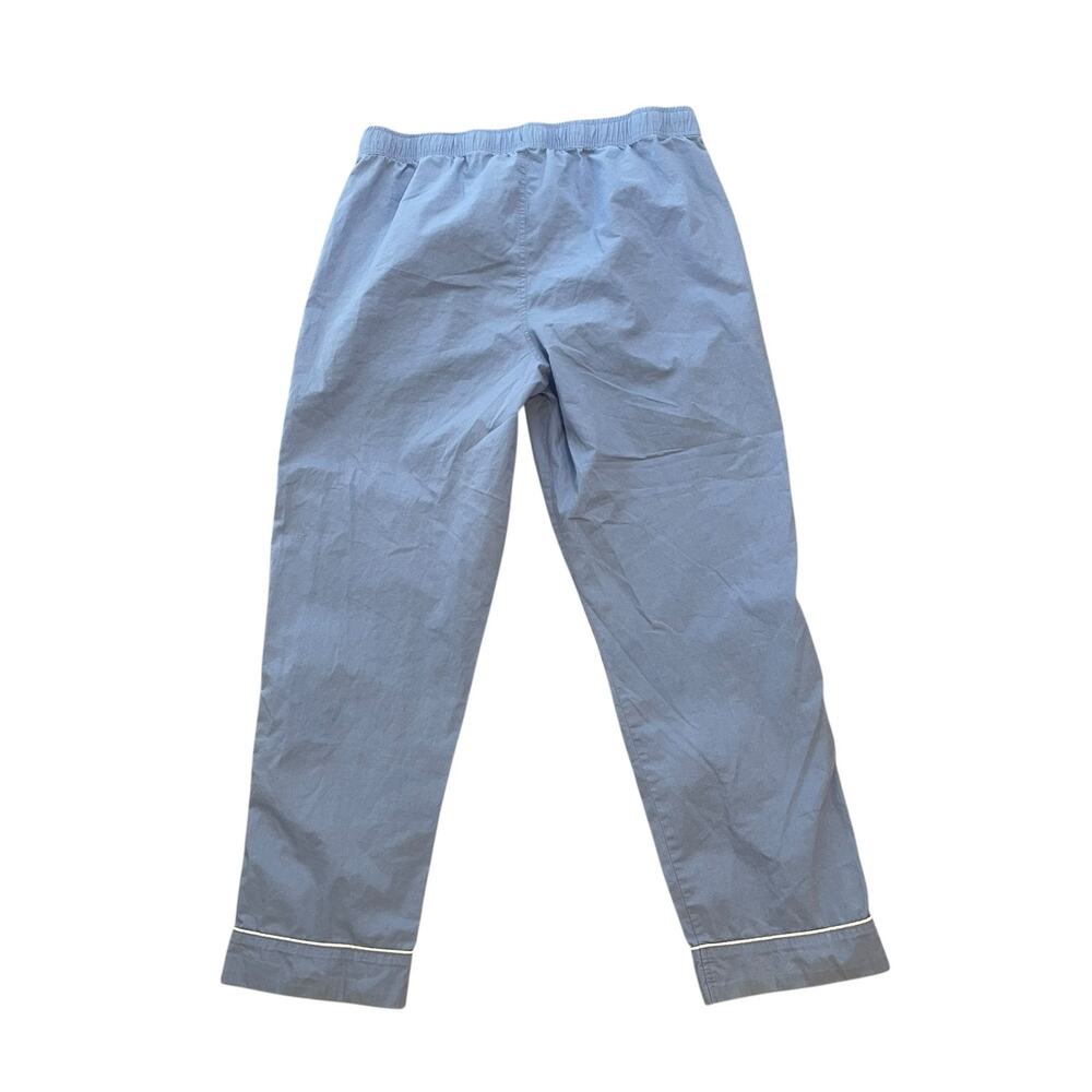Old Navy 100% Cotton Pajama Pant Elastic Waistband  Blue White SZ Large